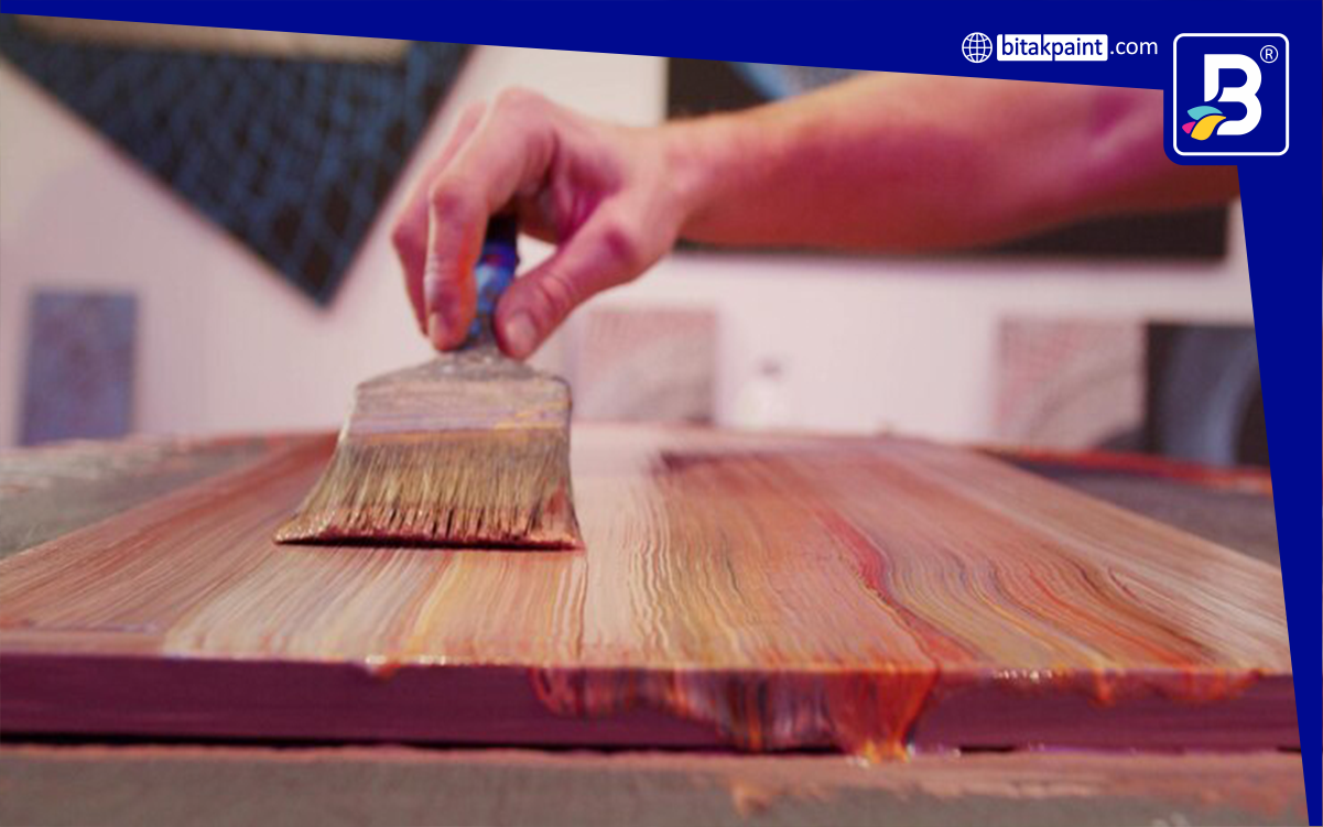 آموزش رنگ چوب