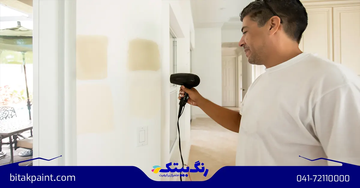 استفاده از خشککنهای مخصوص رنگ
